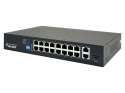 AVIZIO SWITCH NIEZARZĄDZALNY 16 PORTÓW RJ45 POE 100MB/S + 2 PORTY RJ45 UPLINK 1GB/S (BUDŻET MOCY 150W)