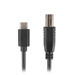 LANBERG Kabel USB-C(M)->USB-B(M) 2.0 1.8m czarny