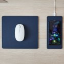 POUT Splitted mouse pad with high-speed charging HANDS 3 SPLIT dark blue, Blue, Monochromatic, ABS synthetics, Polyurethane, USB