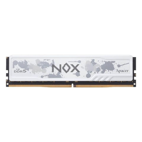 Pamięć DDR5 Apacer NOX 16GB (1x16GB) 6200MHz CL40 1,35V Biała XMP