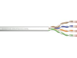 Digitus Kabel teleinformatyczny, patchcordowy, U/UTP kat.5e AWG26/7, linka, miedziany, PVC, 100m, szary