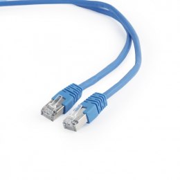 Gembird Kabel Patch cord ekranowany FTP kat.6 osłonka zalewana 0.5M niebieski