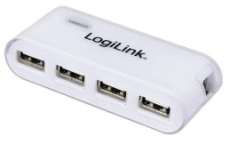 LogiLink HUB USB 2.0 4-portowy z zasilaczem, biały