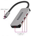 SITECOM Hub USB-C 4 porty USB-C 5Gbps