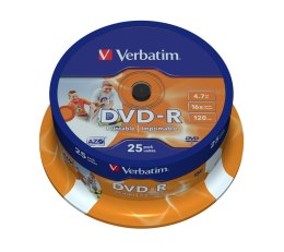 Verbatim DVD-R 16x 4.7GB 25P CB PRINTABLE 43538