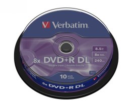 Verbatim DVD+R (8x) 8.5GB DoubleLayer CB 10P 43666