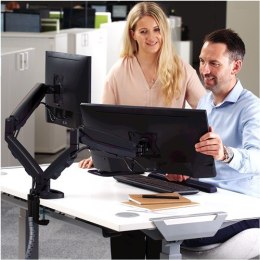 MONITOR ARM DUAL EPPA BLACK 9683401 FELLOWES