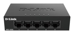 D-Link DGS-105GL/E switch niezarządzalny Gigabit Ethernet (10/100/1000) Czarny