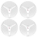 (LHG XL 5 ac - 4 pack) High Power Light Head Grid 27 dBi 5GHz antenna, Dual Chain High Power 802.11ac wireless, 716MHz CPU, 256M