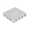 I-tec USB 3.0 Metal Charging HUB 10 Portów z zasilaczem 10x USB 3.0 z funkcją Plug & Play oraz możliwością ładowania przez USB