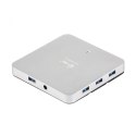 I-tec USB 3.0 Metal Charging HUB 10 Portów z zasilaczem 10x USB 3.0 z funkcją Plug & Play oraz możliwością ładowania przez USB