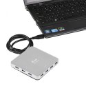 I-tec USB 3.0 Metal Charging HUB 10 Portów z zasilaczem 10x USB 3.0 z funkcją Plug & Play oraz możliwością ładowania przez USB