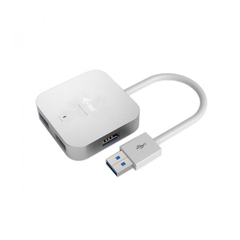 I-tec USB 3.0 Metal Passive HUB 4 Porty bez zasilacza do Notebooka Ultrabooka Tablet PC Obsługa Windows i Mac OS