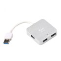 I-tec USB 3.0 Metal Passive HUB 4 Porty bez zasilacza do Notebooka Ultrabooka Tablet PC Obsługa Windows i Mac OS