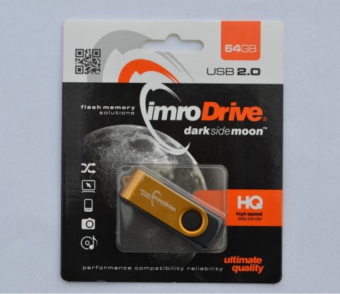 Pendrive IMRO AXIS/64G USB (64GB; USB 2.0; kolor złoty)