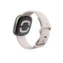 Smart watch Fitbit Sense 2, platinum body with a moon-white silicone strap