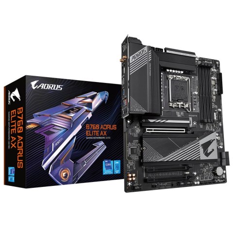 Gigabyte B760 AORUS ELITE AX 1.0 M/B Processor family Intel Processor socket LGA1700 DDR5 DIMM Memory slots 4 Supported hard dis