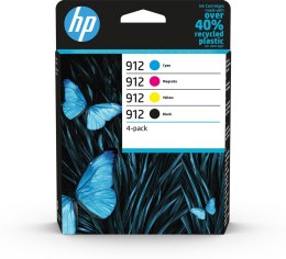 HP 912 CMYK ORIGINAL INK/CARTRIDGE 4-PACK