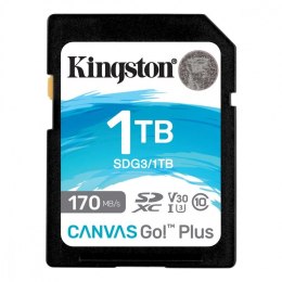 Kingston Karta SD 1TB Canvas Go Plus 170/90MB/s CL10 U3 V30