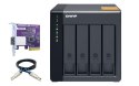 Qnap TL-D400S Expansion unit, Tower, 4x 2.5/3.5" SATA ,with a QXP-400eS-A1164 PCIe SATA host card and 1 SFF-8088 to SFF-8088 SAS