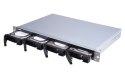 Qnap TL-R400S Expansion unit, 1U rackmount, 4x 2.5/3.5" SATA, with a QXP-400eS-A1164 PCIe SATA host card and 1 SFF-8088 to SFF-8