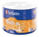 Verbatim DVD-R 16x 4.7GB 50P SP Matt Silver Wrap 43788