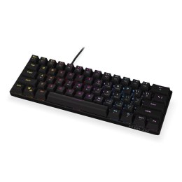 Klawiatura przewodowa Krux Qara 60% RGB czarna