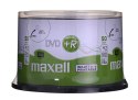 MAXELL DVD+R 4,7GB, 50 szt. w opakowaniu cake (szpindel). Prędkość zapisu 16X, 120 min. Płyty do nadruku atramentowego. Przeznac