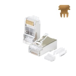 Wtyk RJ45 FTP STP kat. 6, drut, Netrack (100 szt)