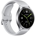 Xiaomi Watch 2 Sliver Case with Gray TPU Strap