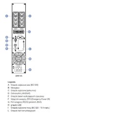 Socomec NETYS PR 2200VA/1800W AVR/LCD/USB/8XIEC/EPO Tower/Rack