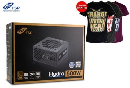 Zasilacz FSP HYDRO 500 500W + koszulka GRATIS