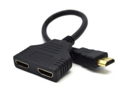 Adapter HDMI AM / HDMI AFx2 dwuportowy pasywny splitter Gembird