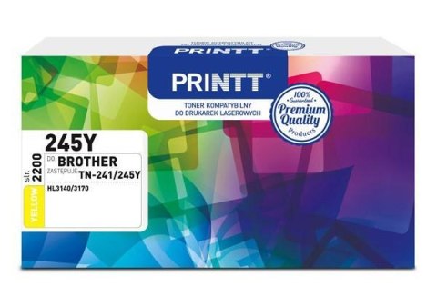 Toner PRINTT do BROTHER NTB245Y (TN-241/245Y) yellow 2200 str.