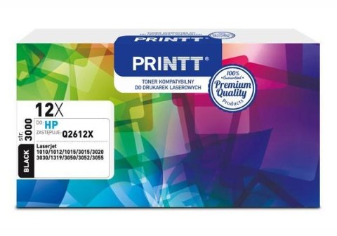 Toner PRINTT do HP NTH12XBXL (Q2612X) czarny 3000 str.