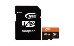 Karta pamięci microSDXC Team Group UHS-I 64GB + AdapterSD