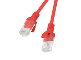 LANBERG PATCHCORD KAT.5E 0.25M CZERWONY FLUKE PASSED LANBERG