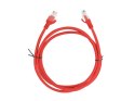 LANBERG PATCHCORD KAT.5E 1.5M CZERWONY FLUKE PASSED LANBERG