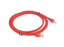 LANBERG PATCHCORD KAT.5E 2M CZERWONY FLUKE PASSED LANBERG