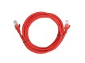 LANBERG PATCHCORD KAT.5E 3M CZERWONY FLUKE PASSED LANBERG