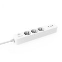 Listwa zasilająca Xiaomi Mi Power Strip z ładowarką 3x USB (biała)