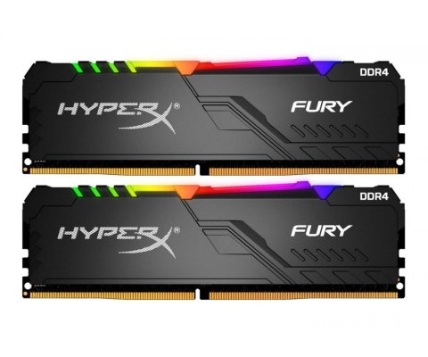 Pamięć RAM HyperX Fury Black RGB 16GB (2x8GB) DDR4 3200Mhz