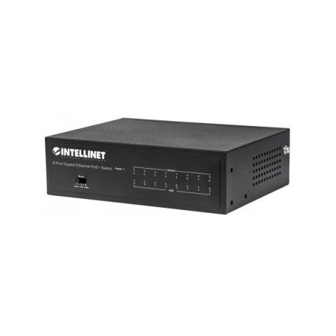 Intellinet Switch Gigabit 8x10/100/1000 RJ45 PoE+ 60W VLAV