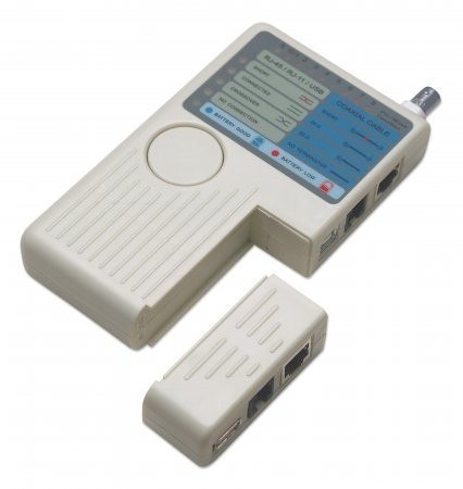 Intellinet Tester okablowania RJ11 /RJ45/USB/BNC