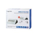 LogiLink Hub biurkowy 4xUSB 2.0 z zasilaczem