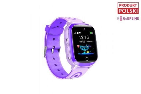 Smartwatch dla dzieci GoGPS K17 (purpurowy)