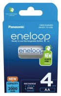 Akumulatorki Panasonic Eneloop R6 / AA 2000mAh BK-3MCDE/4BE - 4 sztuki (blister)