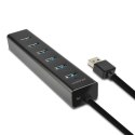 Hub aktywny Axagon HUE-SA7BP USB-A 3.0 do 7x USB-A 3.0 czarny