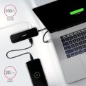 Wieloportowy HUB USB-C 3.2 Gen 1, HDMI + 3x USB-A + LAN(RJ45) + PD 100W Axagon HMC-6GL