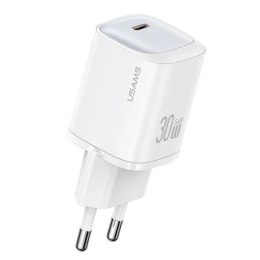 USAMS Ładowarka sieciowa 30W GaN USB-C Fast Charging Biała